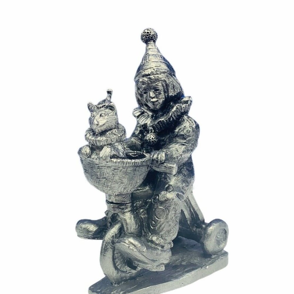 Michael Ricker pewter figurine vtg signed Marjorie